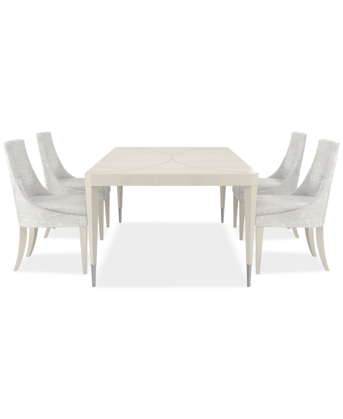 Macy's Mezzanine 5-pc. Dining Set (rectangular Table & 4 Side Chairs) In No Color