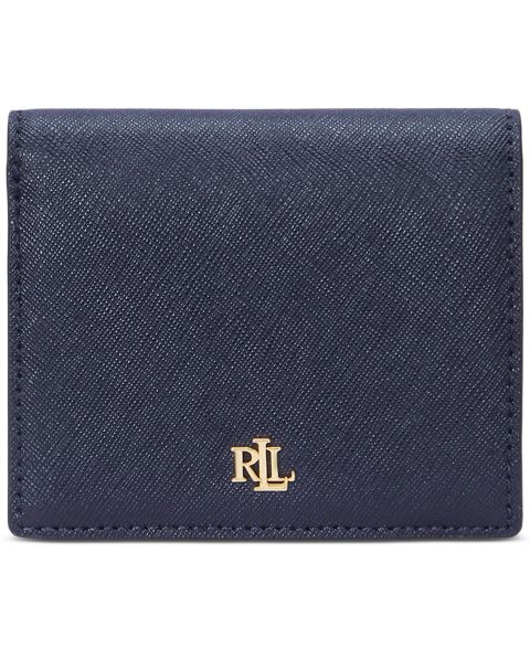 Женские Lauren Ralph Lauren Crosshatch Leather Compact Wallet