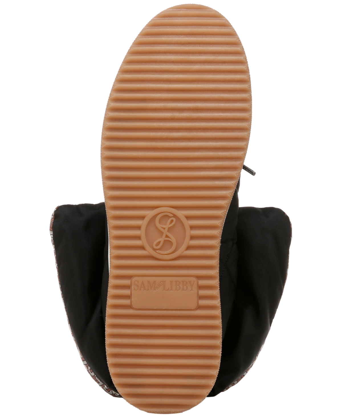 Sam & Libby Women's Cruz Fold Over Puffer Cold Weather Booties In Black