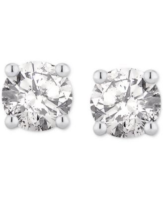 GIA Certified Diamond Stud Earrings (3/4 ct. t.w.) in 14k White Gold