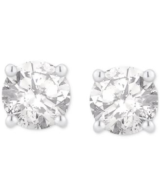GIA Certified Diamond Stud Earrings (1/2 ct. t.w.) in 14k White Gold