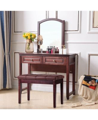 PU Leather Piano Keyboard Bench Padded Cushion Double Seat Storage