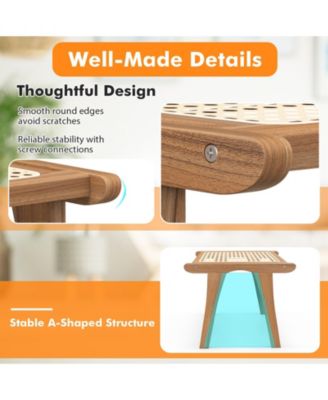 Mid Century Modern Accent Chair Farmhouse Handwoven Rattan Chair with Ottoman