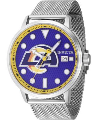 Invicta Men's 47986 NFL Los Angeles Rams Quartz 3 Hand Blue Dial Watch ...