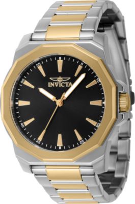 Men's 46834 Speedway Quartz 3 Hand Black Dial Watch