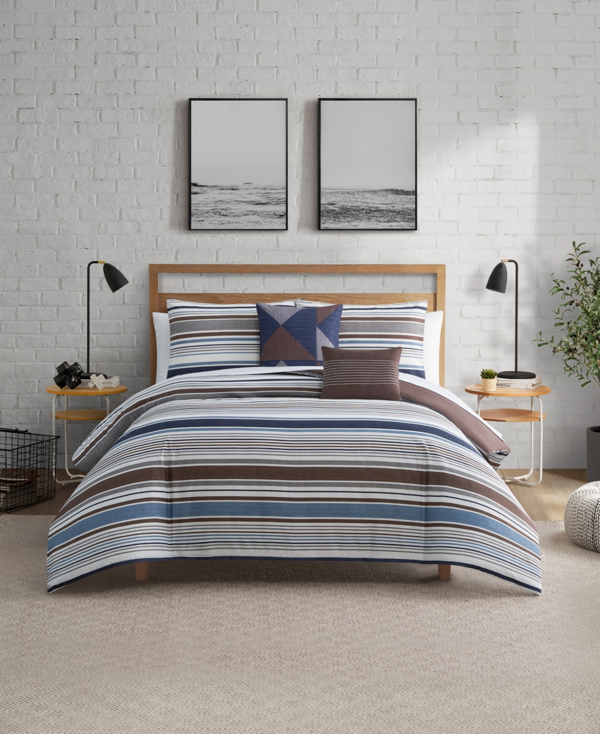 Shop Lucky Brand Monterey Stripe 5-pc. Comforter Set, Full/queen