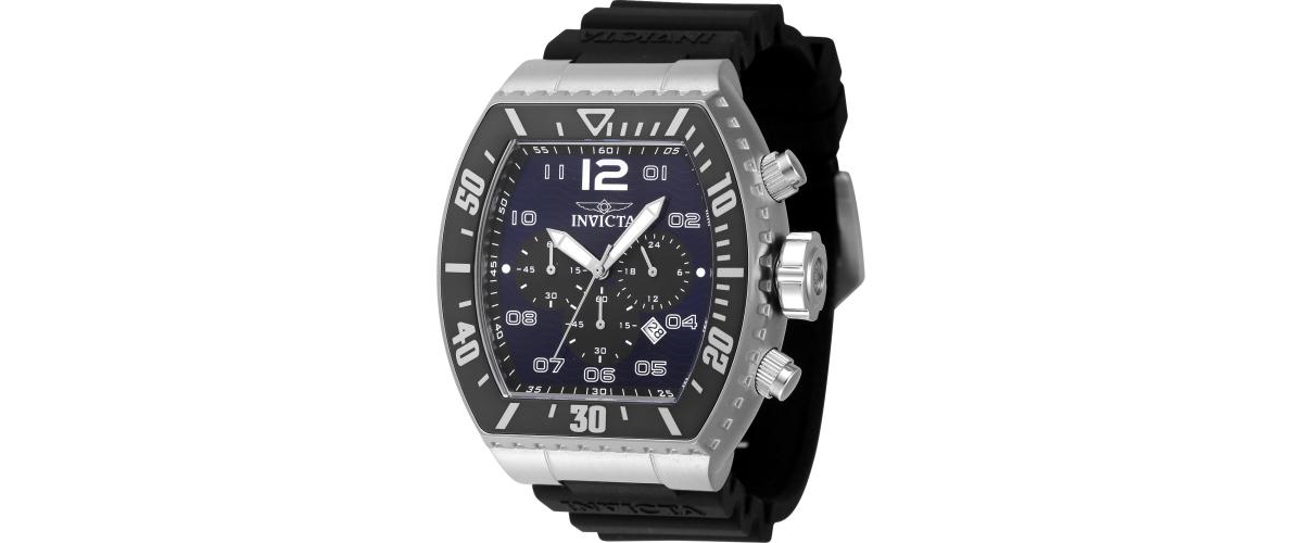 Men's 47281 Pro Diver Quartz Chronograph Blue, Black Dial Watch - Black