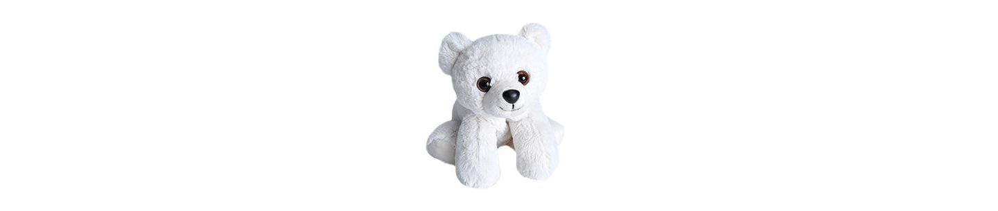 Детская мягкая игрушка Wild Republic Hug'Ems Polar Bear Cub 7" Plush, 1-Piece — фото 1