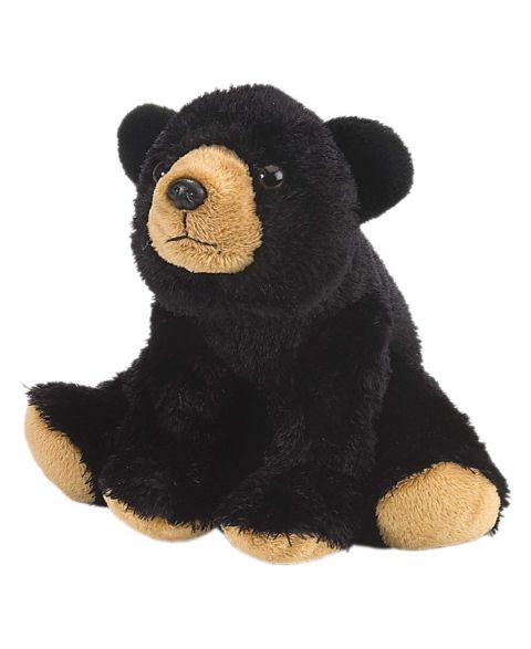 Детская мягкая игрушка Wild Republic Cuddlekins Mini Black Bear 8" Plush, 1-Piece