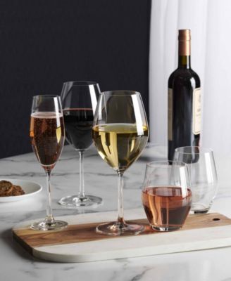 Stemmed Wine Glasses, Set of 8