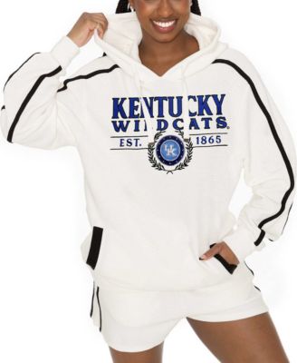 Women's Cream Kentucky Wildcats Down, Set, Go Pullover Hoodie and Shorts Set