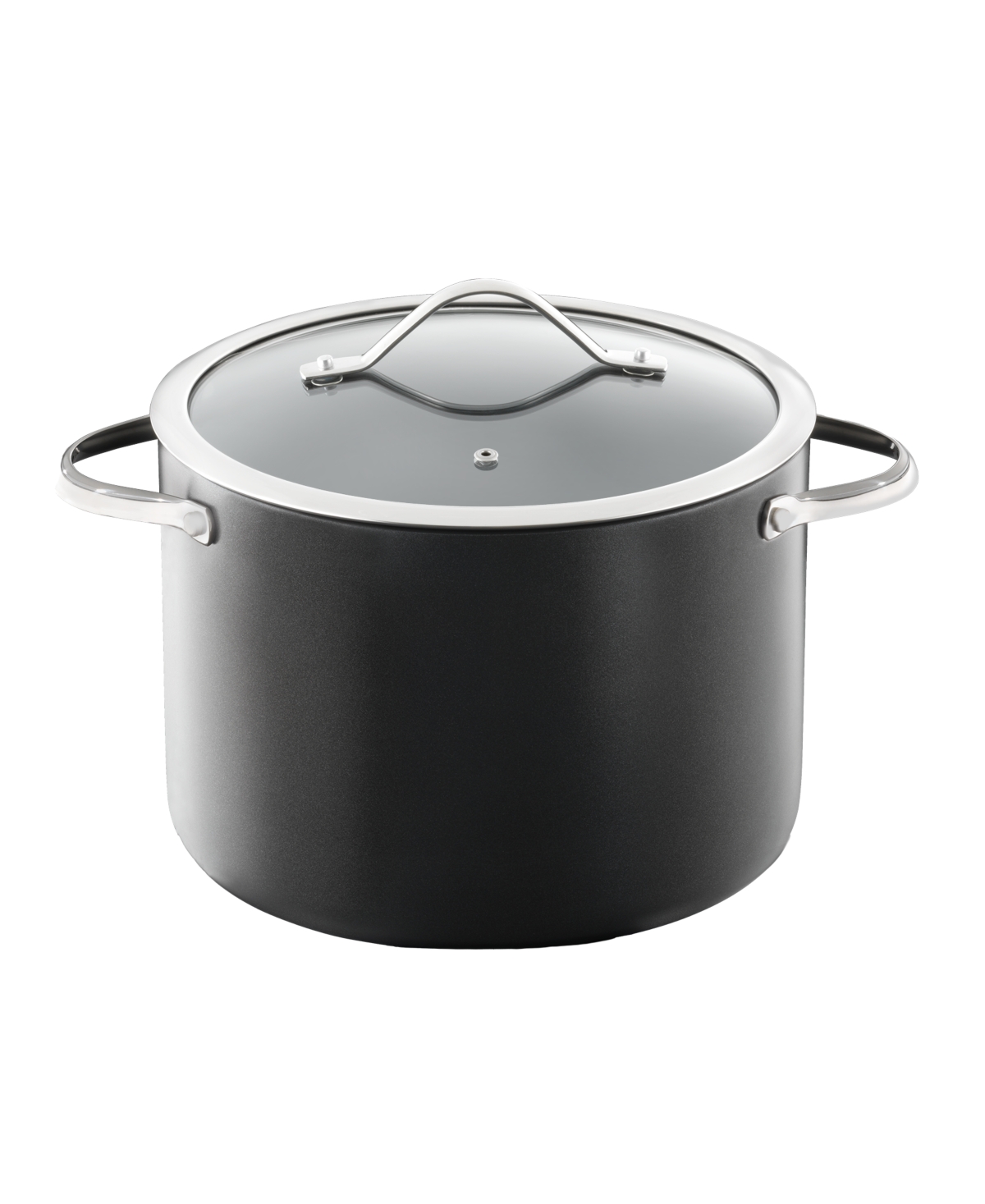 Cuisine::pro Id3 8qt Hard Anodized Cast Stockpot In Black