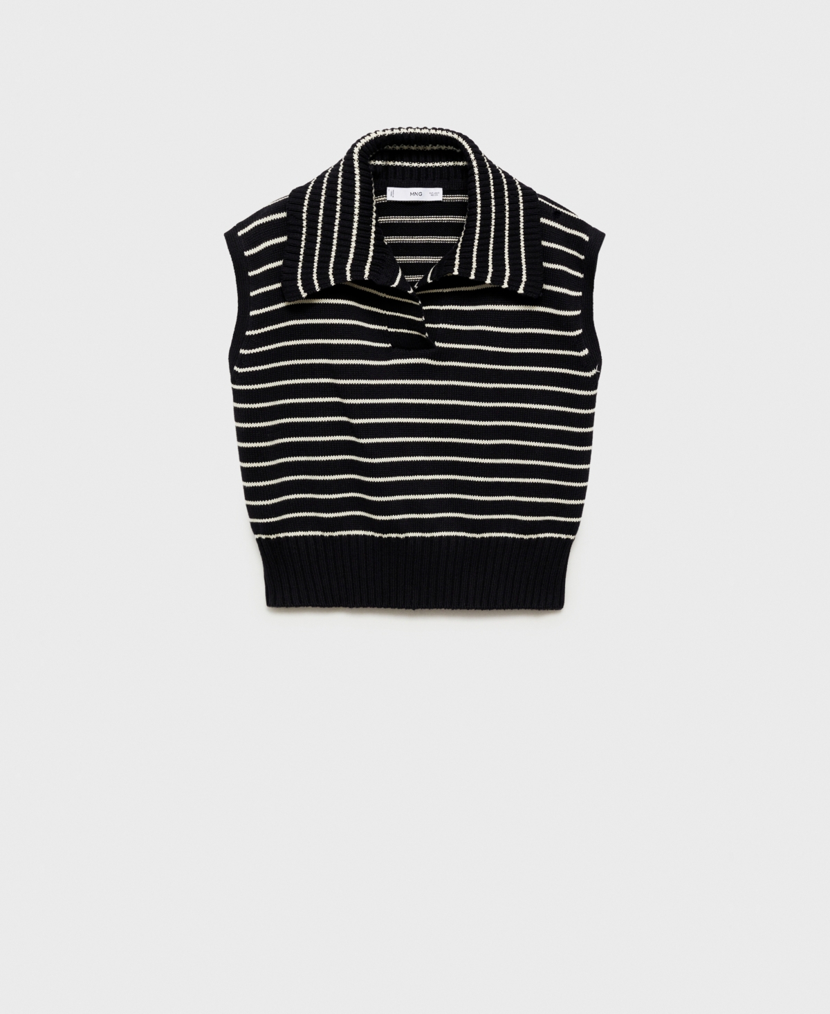 Mango Women's Striped Knitted Vest