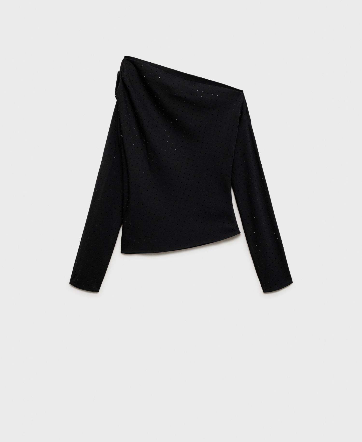 Women's Asymmetrical Sequined Blouse