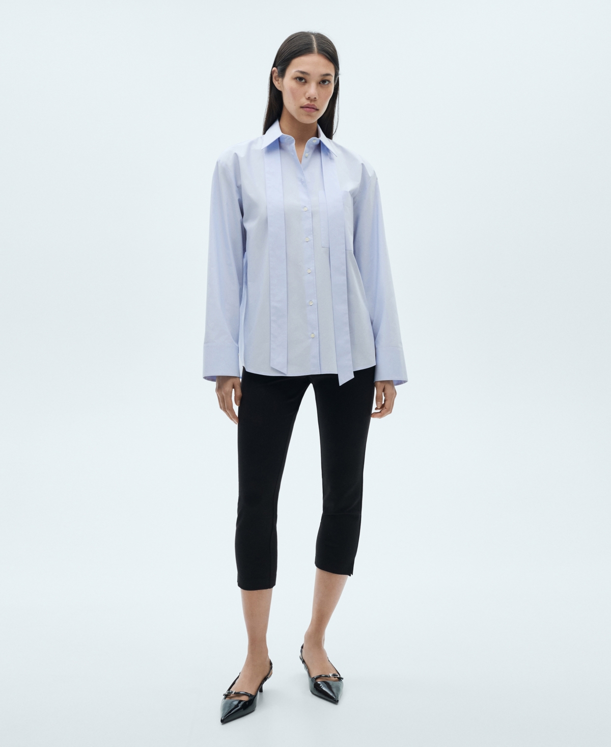 Mango Women's Bow-Tie Shirt