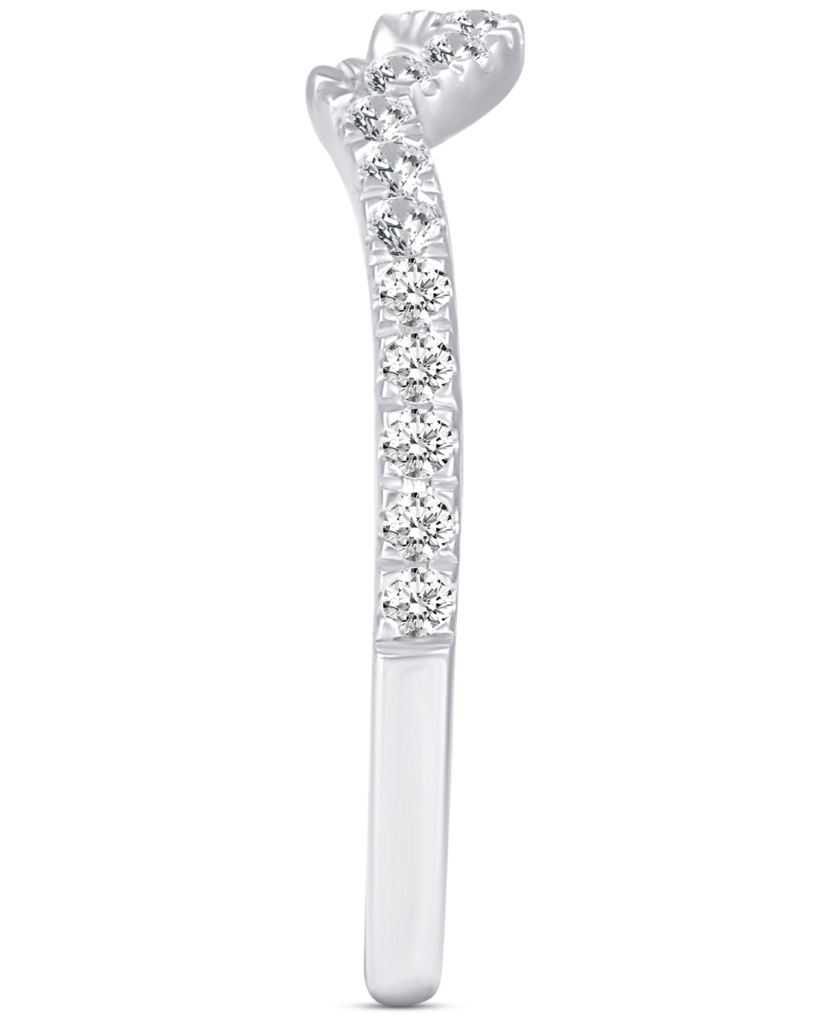 Macy's Diamond Pear Shaped Cluster Bridal Set (1 Ct. T.w) In 14k White Gold In White Gold