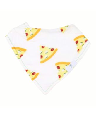 Slice Slice Baby And Pizza 2 Pack Muslin & Terry Cloth Bib Set