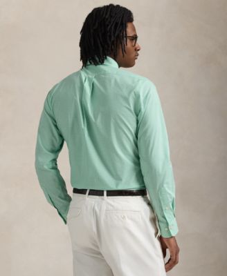 Men's Classic-Fit Gingham Poplin Shirt