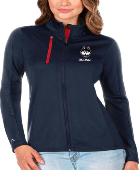 Женские куртки Antigua Women's Navy/Red UConn Huskies Generation Full-Zip Jacket