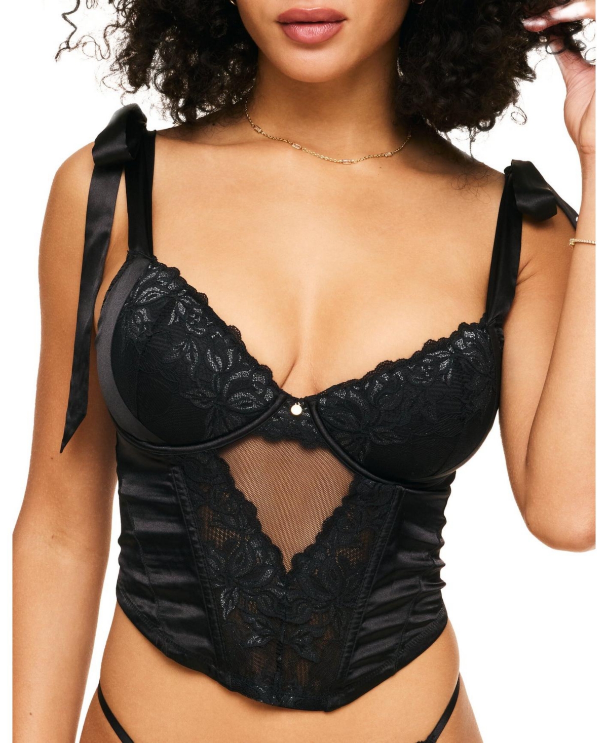 Women's Leeza Contour Demi Bustier - Black