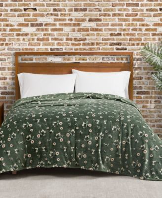 Daisy Floral Cozy Plush Blanket, Full/Queen