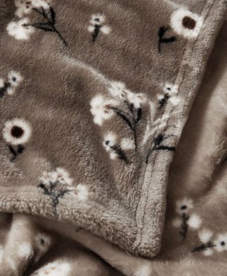 Daisy Floral Cozy Plush Blanket, Full/Queen