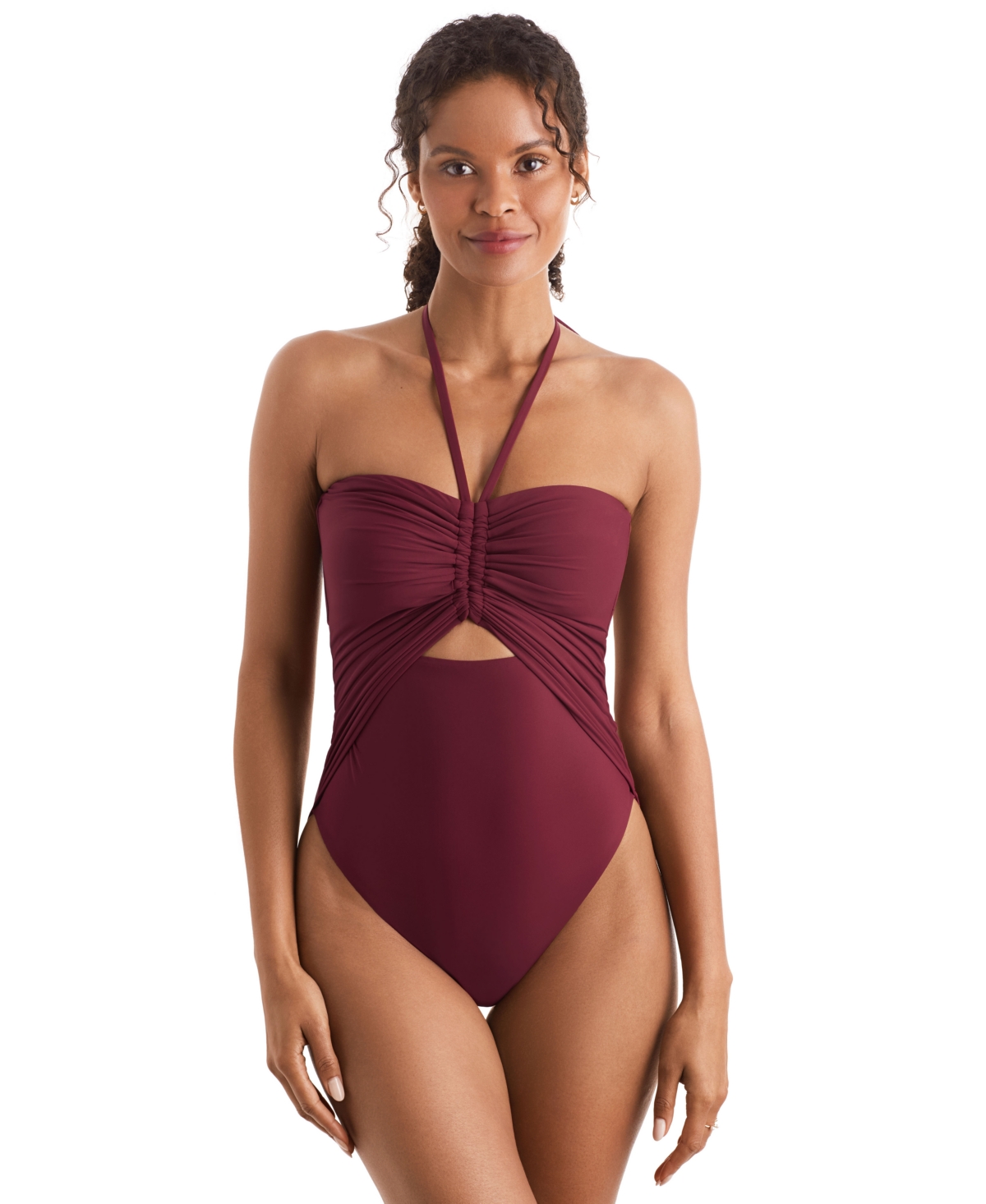 Shop Mimi Flamingo Women's Luma Cutout One-piece Swimsuit In Henna