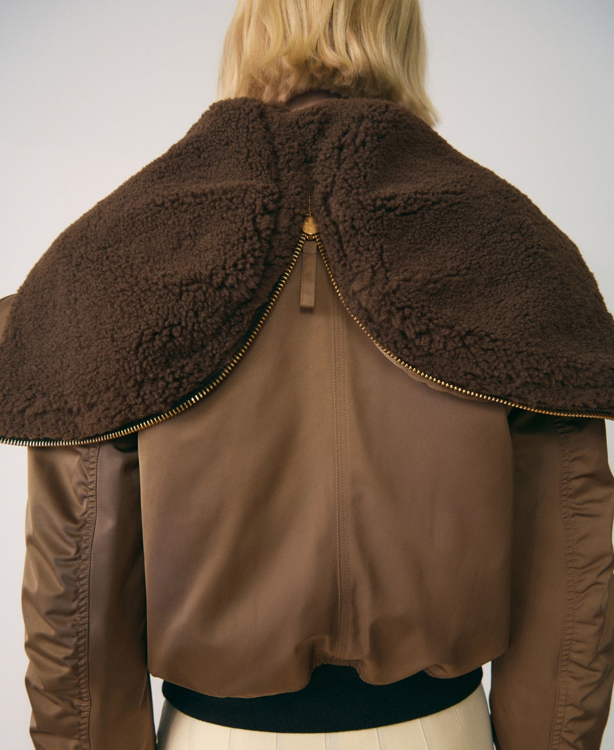 Mango Women's Fleece Lining Bomber Jacket In Brown