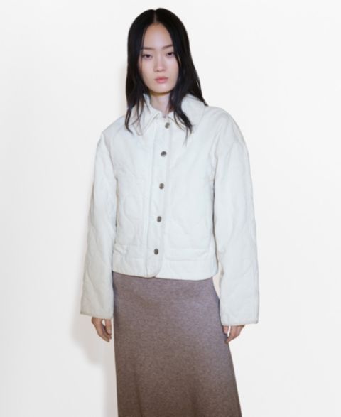 Женские куртки MANGO Women's Quilted Corduroy Jacket