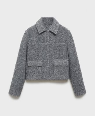 Women's Pockets Detail Curled-Effect Jacket