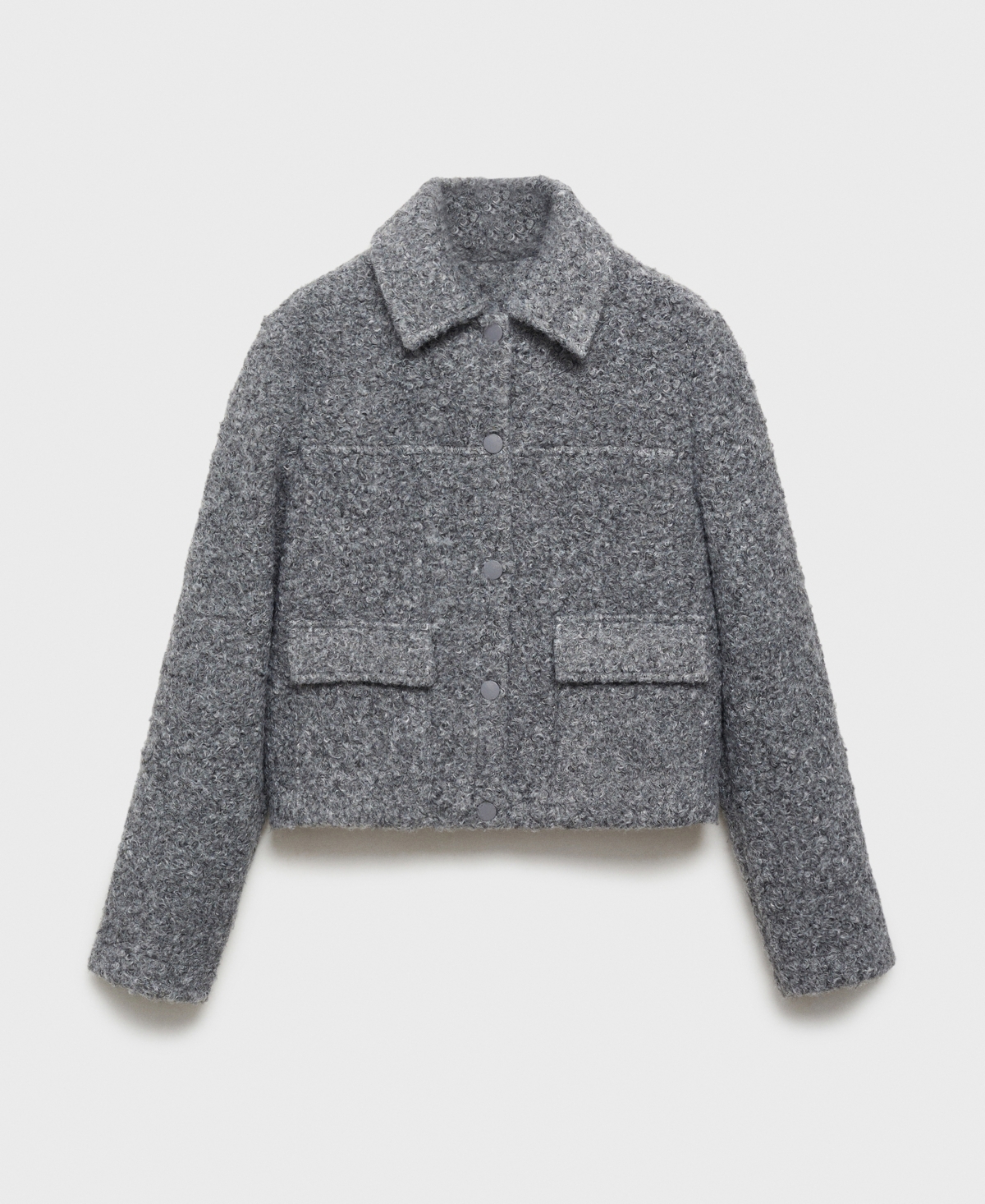 Mango Jacket Grey In Gray