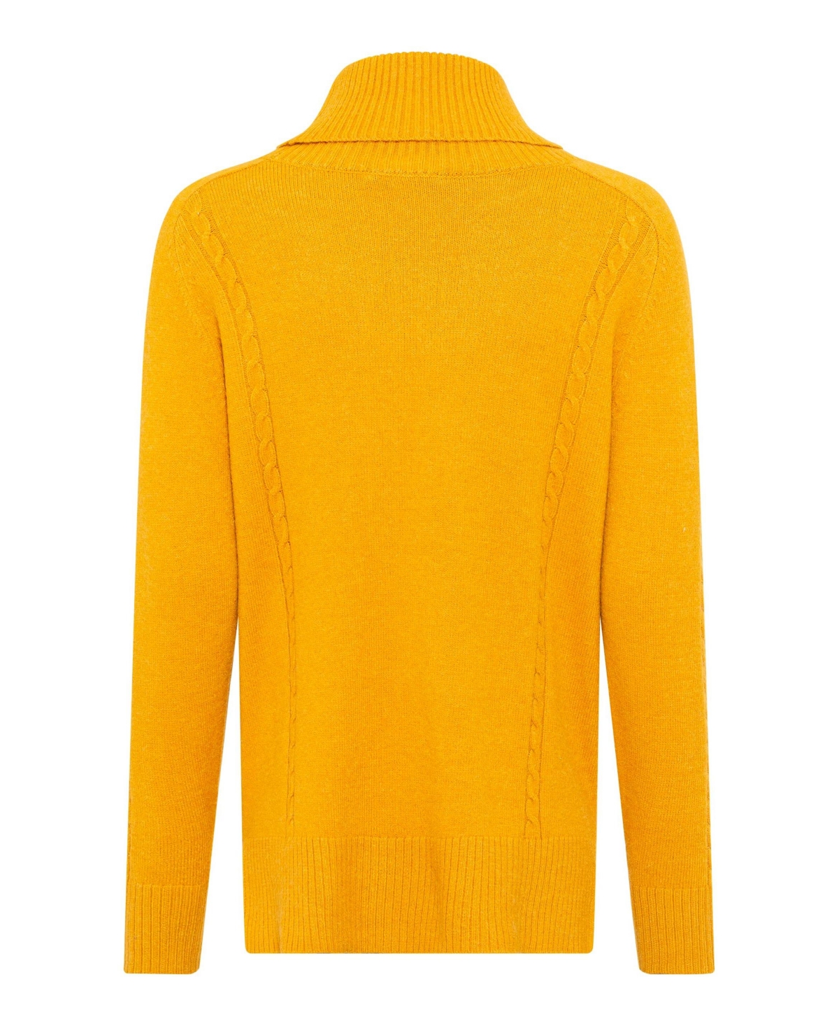 Olsen Long Sleeve Cable Knit Turtleneck