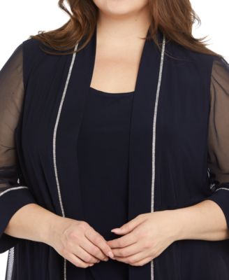 Plus Size Layered-Look Top & Pull-On Pants