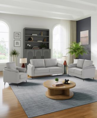 55.5" Polyester Berlin Loveseat