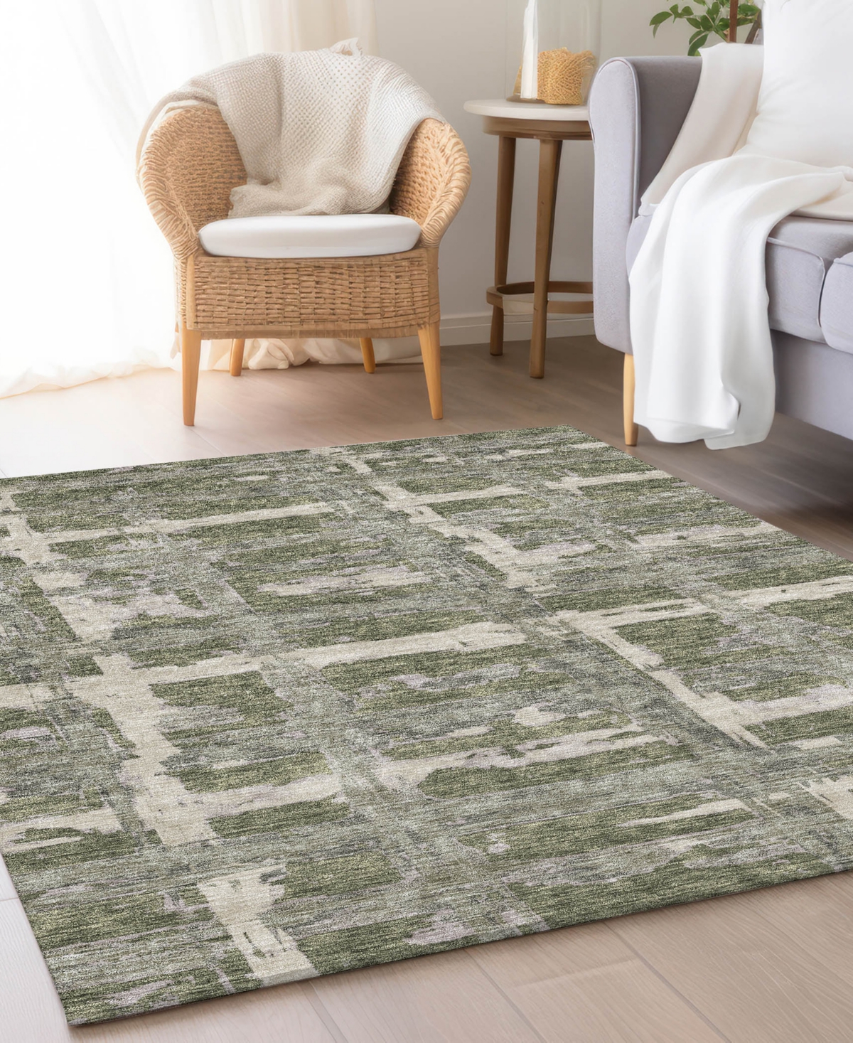 Addison Chantille Acn745 8'x10' Area Rug In Olive