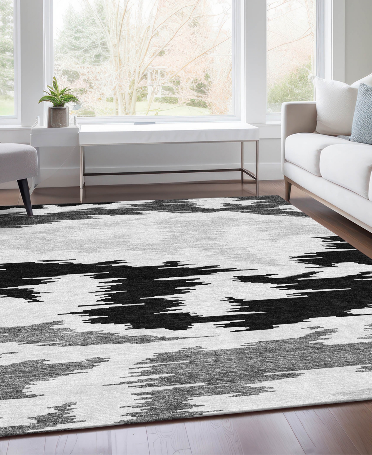 Addison Chantille Acn746 8'x10' Area Rug In Black