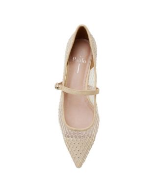 NADEEN Fishnet Mary Jane Flats