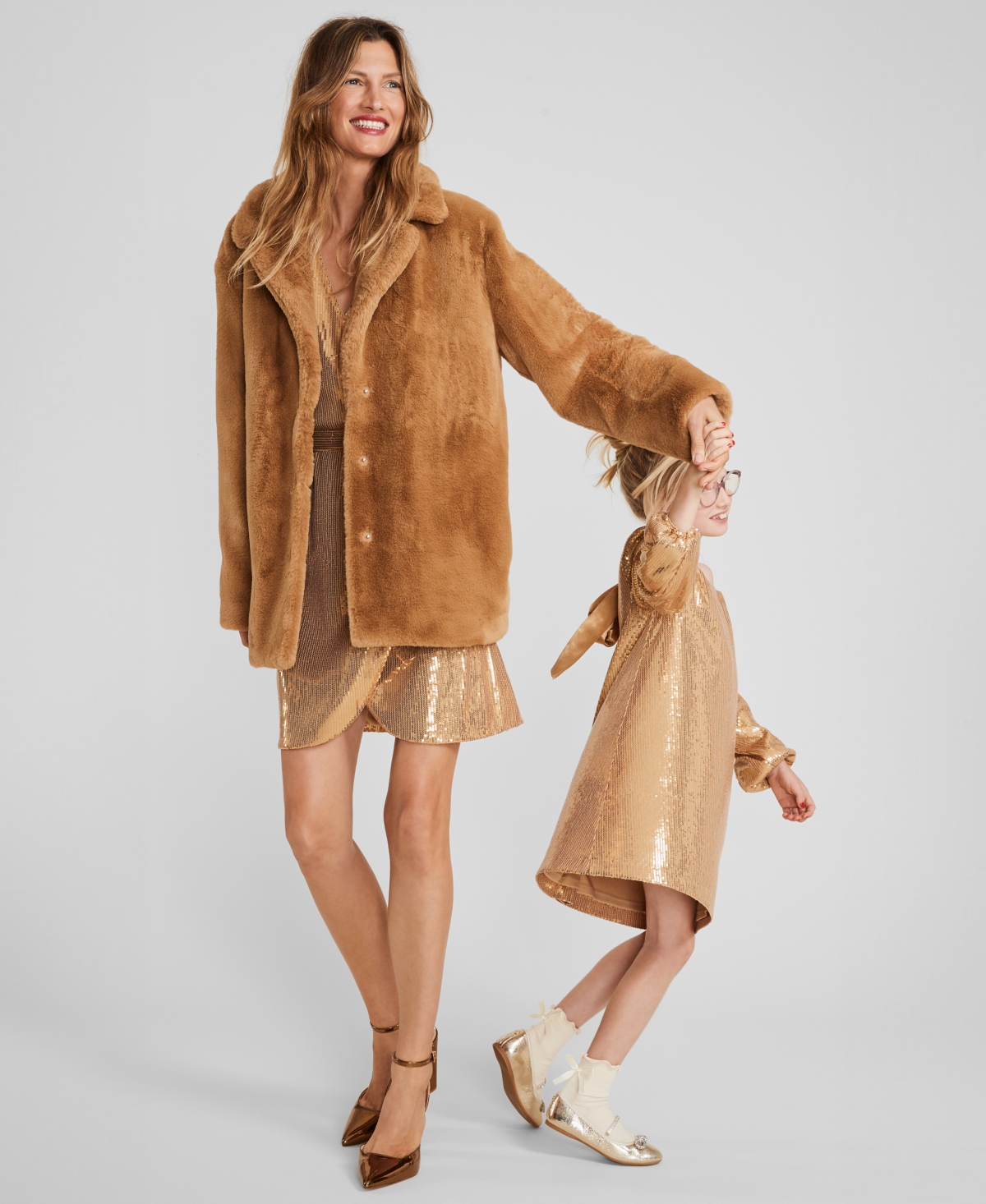 I.n.c. International Concepts Women's Faux-Fur Family Matching Coat, Created for Macy's