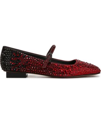 Women's Tinsley Rhinestone Square Toe Mary Jane Flats