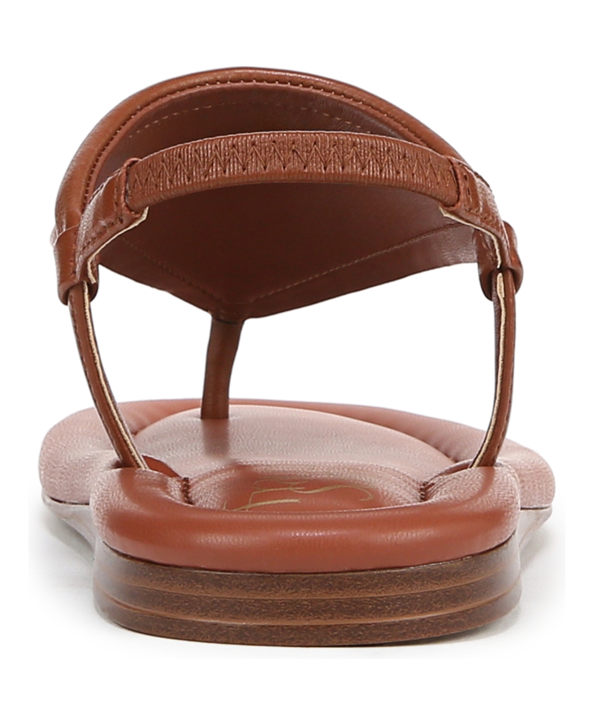 Franco Sarto Women's Jocelyn Open Toe Thong Slingback Sandals In Acorn Brown Leather