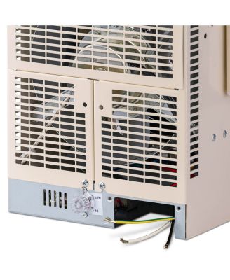 Hardwired Electric Garage Heater, Ceiling Mounted with Adjustable Louvers and Tilt Head, Heats up to 500 sq. ft. of Space