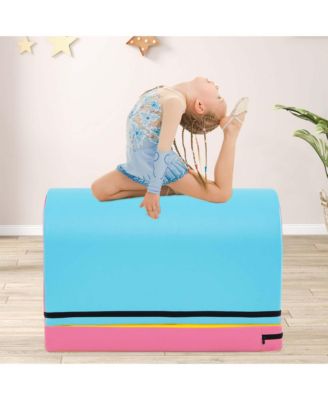 Mailbox Tumbling Mat Gymnastics Vaulting Box with Detachable Mat & Carrying Handle
