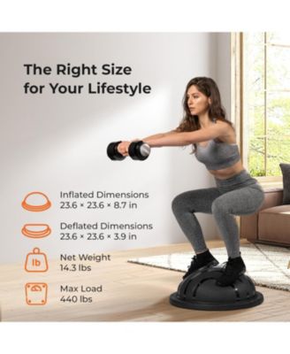 Half Balance Ball Trainer – Stability Ball for Full Body Workout, Exercise & Physical Therapy