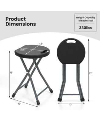 Folding Stool with Built-in Handle for Adults-1 Piece