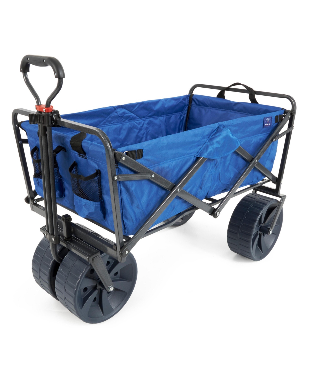 Collapsible Folding All Terrain Outdoor Beach Utility Wagon Cart - Blue/black