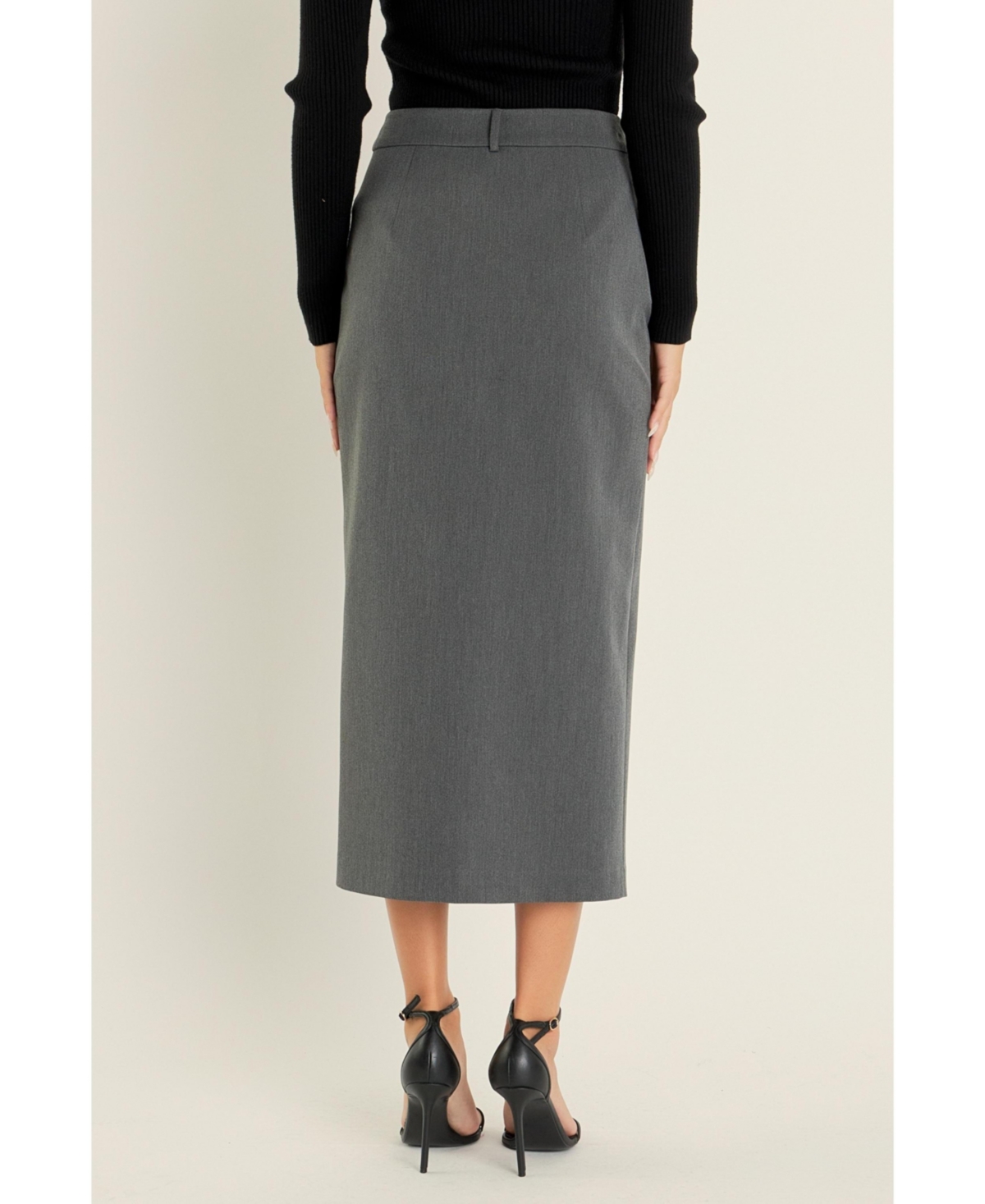 endless rose Women's Front Slit Maxi Skirt