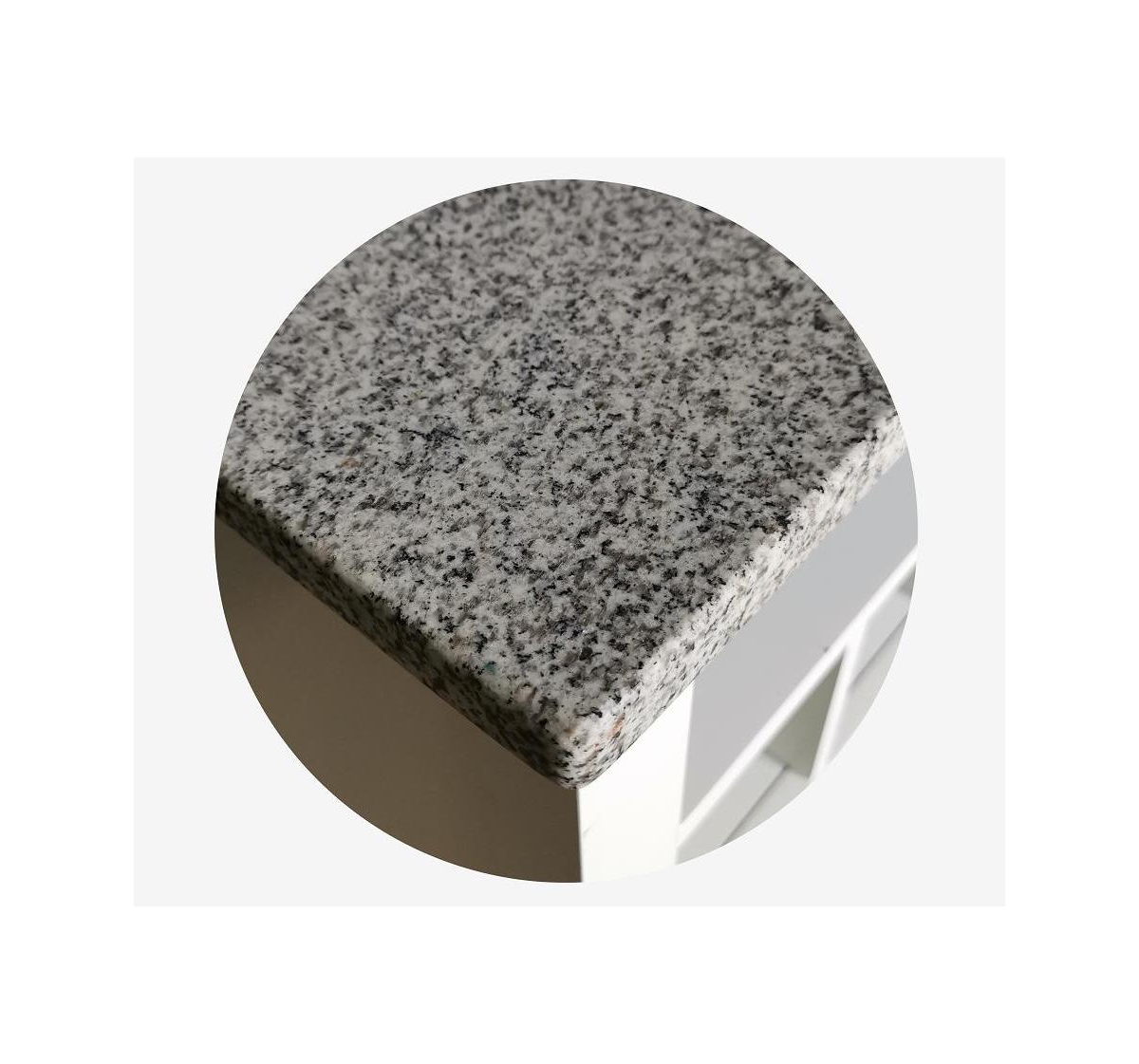 Kings Brand FurnitureWith Marble Finish Buffet Display Console Table With Wine Storage - White