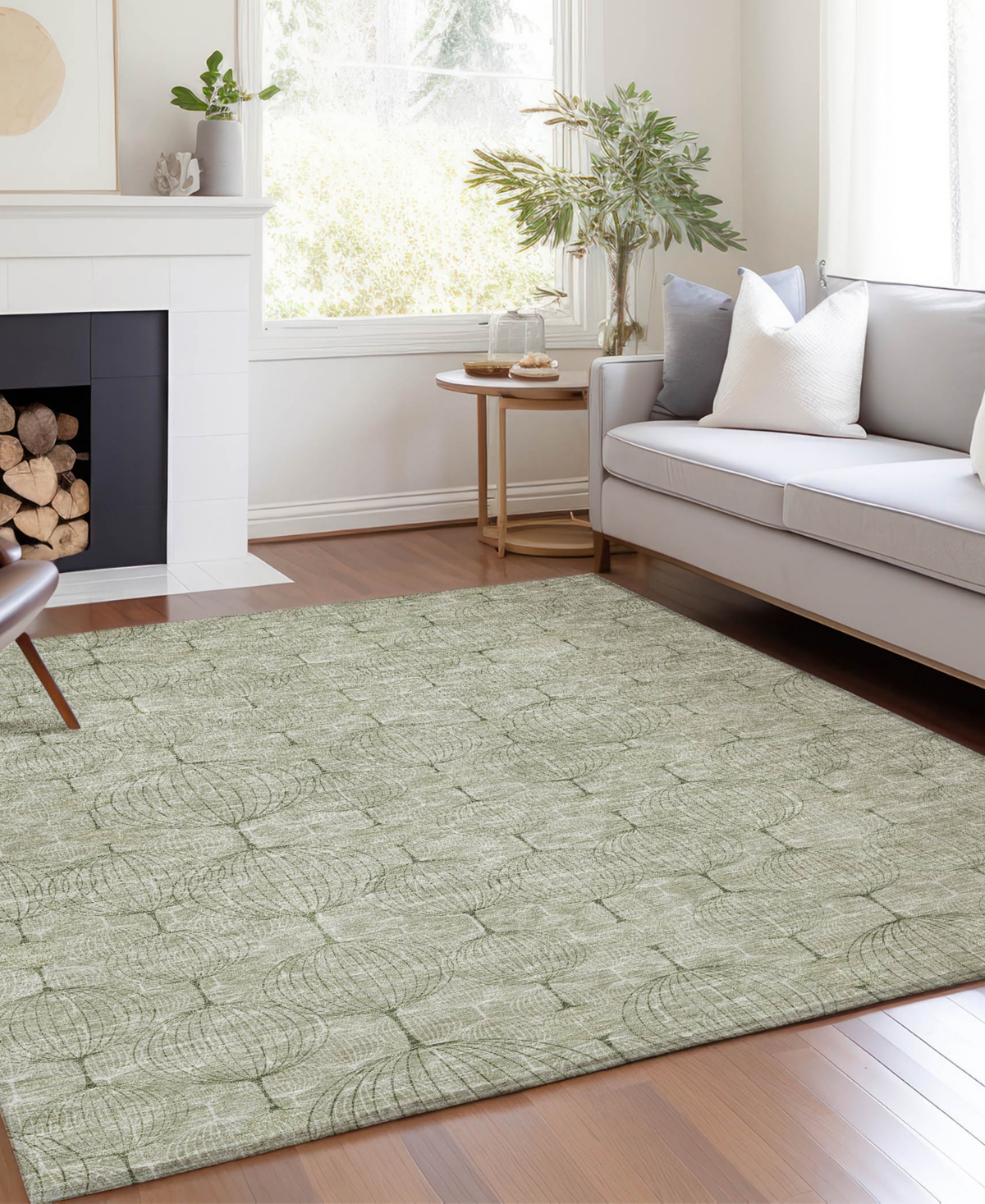 Addison Chantille Acn732 9'x12' Area Rug In Sage