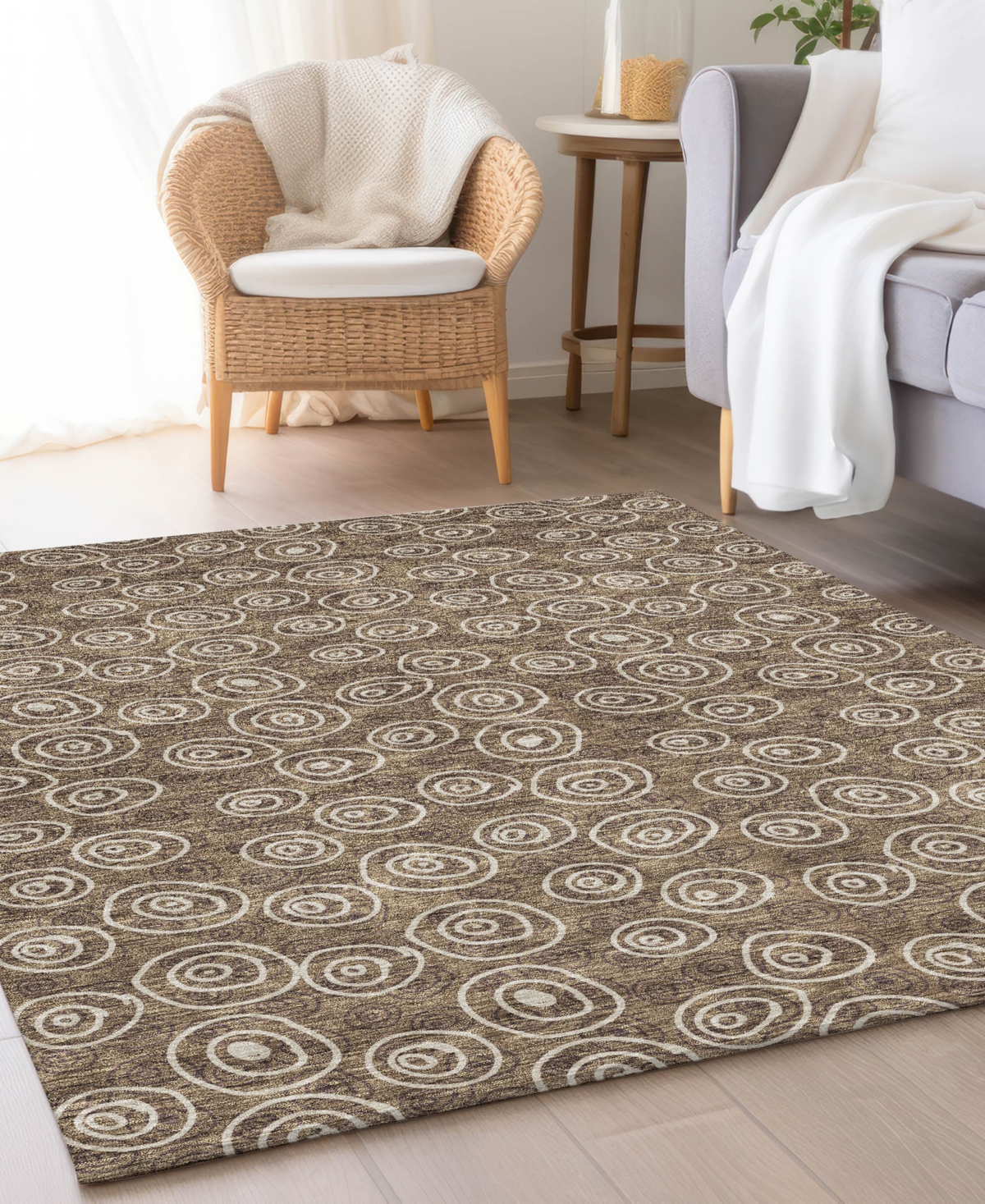 Addison Chantille Acn728 3'x5' Area Rug In Brown