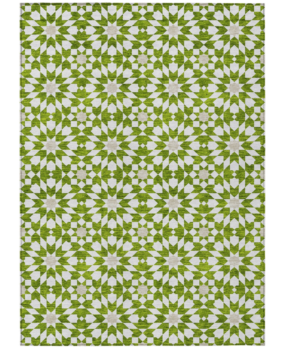 Shop Addison Chantille Machine Washable Acn734 2'6"x3'10" Area Rug In Lime